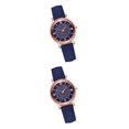thumbnail image 1 of Sonducket Reloj de mujer con correa de cuero, reloj de informal, temperamento de concha, reloj para mujer y niña, empresa escolar, hogar, Azul 2Conjunto, 1 of 6