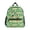 Green Volleyball, variant on Purple Rugby Ball Design Backpack for Girls/Boys with Name Tag—Front-closure buttons for ages 3–8year