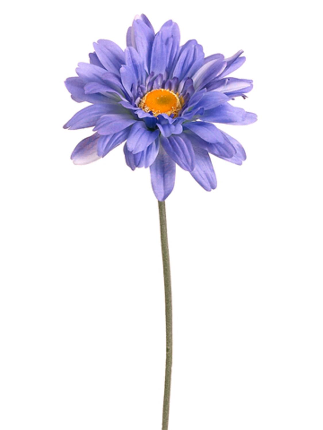 Pack of 12 Blue Helio Gerbera Daisy Flower Artificial Floral Craft
