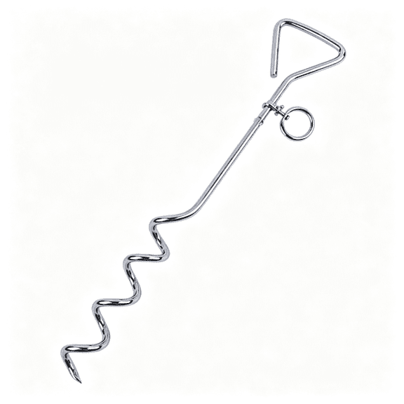GASTROPOD Dog Yard Stake,Heavy Duty Dog Anchor,120Lbs Safe Working Load,Rust-Resistant Tie-Out Leash Stake for Yard,Garden,Park,And Camping Use,Heavy Duty Rust-Resistant Dog Tie Out Stake