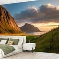 thumbnail image 2 of Peel and Stick Wallpaper Panoramic view colorful sunrise mountains Modern Art Wall Mural Decor Self Adhesive and Removable 69in x 98in, 2 of 8