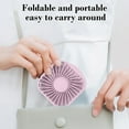 thumbnail image 6 of Qocolhg Small Desktop Fan with Makeup Mirror, Portable Handheld Fan, 3 Wind Speed Rechargeable Mini Personal Fans, Lightweight Hanging Neck Fan, Travel Essentials Gifts for Women Girls Pink, 6 of 6