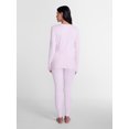 thumbnail image 2 of ClimateRight by Cuddl Duds Women's Pointelle Knit 2PC Top and Legging Thermal Base Layer Set, Sizes XS to 4X, 2 of 4