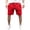 Z549 Red, variant on Landzoo Men'S Shorts Solid Color Elastic Waist With Pockets And Drawstring Summer Comfortable Men Shorts Size L Blue
