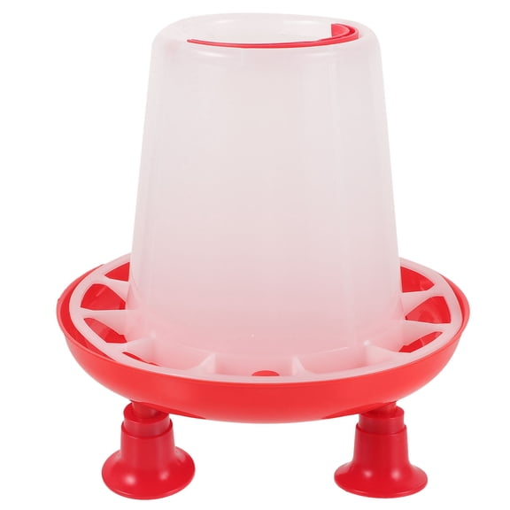 Supvox Heavy-Duty Hanging Poultry Feeder Bucket, Plastic Chicken Container for Farm and Home Use