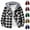 Black, variant on Boys Plaid Shacket Loose Cute Comfy Button Long Sleeve Hooded Shirt Jacket Kids Casual Lightweight Fall Outwear 6-14 Years
