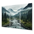 thumbnail image 2 of Designart "Veiled Peaks Maple Hush " Landscapes Metal Art Print Set, 2 of 5