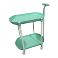 thumbnail image 4 of CarpNettore Service Cart Couch Side Table Decoration Minimalist Ergonomic Handle Storage Rack Heavy Duty for Office Warehouse Living Room Green, 4 of 8