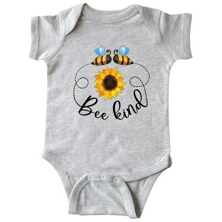 

Inktastic Bee Kind Bees and Sunflower Gift Baby Boy or Baby Girl Bodysuit