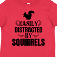 thumbnail image 4 of Inktastic Easily Distracted by Squirrels Boys or Girls Toddler T-Shirt, 4 of 5