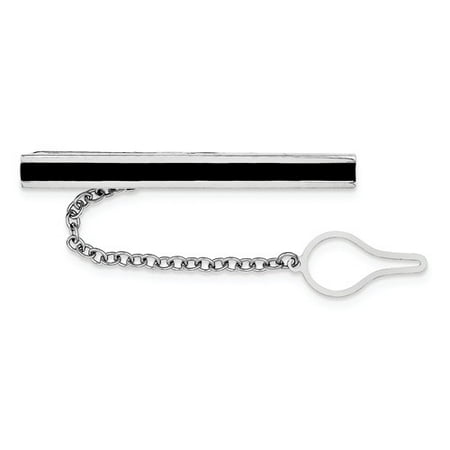 Sterling Silver Enameled Tie Bar