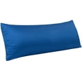 thumbnail image 1 of Zippered Satin Body Pillow Pillowcase, Silky Slip Cooling Body Pillow Cover, Long Side Hidden Zipper, 20 x 54 Inches, Royal Blue, 1 of 5