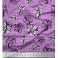 thumbnail image 1 of Soimoi Poly Georgette Fabric Check & Floral Artistic Print Fabric by The Yard 52 Inch Wide, 1 of 1