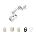 thumbnail image 1 of Universal 1080 Degree Rotatable Faucet Aerator Extender Plastic Splash Filter Faucets Bubbler Nozzle Robotic Arm 2 Modes Faucet ,Easy to Install, 1 of 7