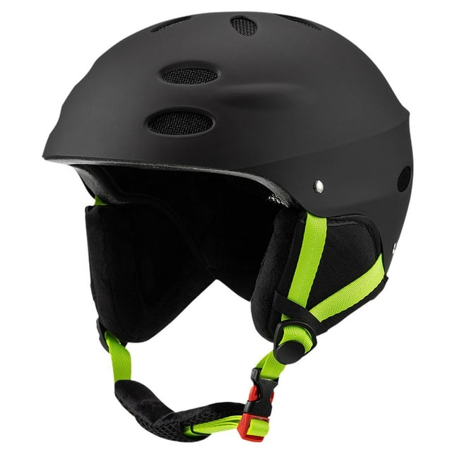 Almencla Casque de Ski Résistance aux Impacts Couvre-Chef pour Planche à Roulettes Escalade Planche à Neige Noir