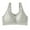 Green, variant on YHAJDS Women's Seamless Comfortable Daily Bra， Women's Plus Size Solid Color Bra Front Closure Thin Wireless Racerback Tank Style Everyday Underwear