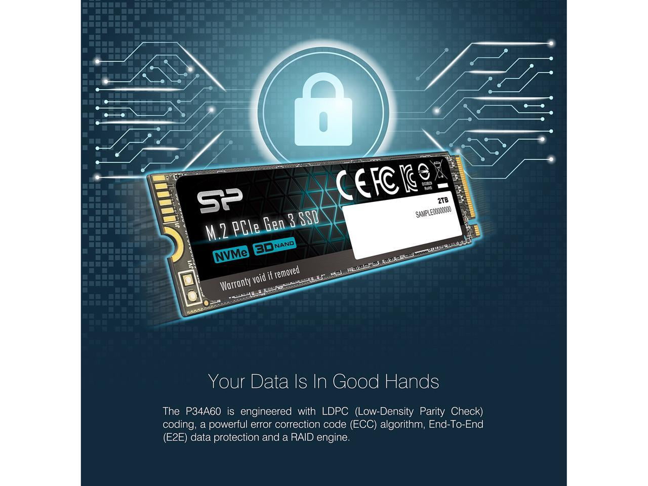Silicon Power SP002TBP34A60M28 Ssd 2t|sp Sp002tbp34a60m28 R