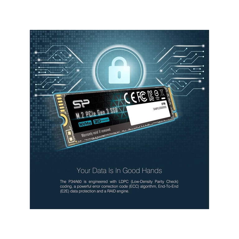 SILICON POWER A60 - SSD - 2 TB - internal - M.2 2280 - PCIe 3.0 x4