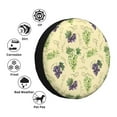 Salouo Green And Purple Grapes Print Spare Tire Cover 1417 inch Spare