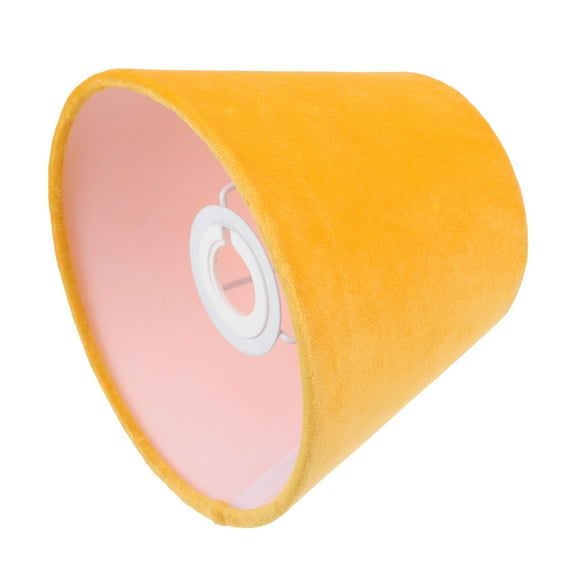 NICEXMAS Small Lampshade Yellow Velour Cloth 1Pcs 6.7x6.7x5.1in
