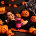 thumbnail image 3 of Halloween Slime Drip Cup Holder Spooky Drink Sleeve With Chain Strap Anti Slip Ribbed Grip Drink Cup Carrier For Parties Daily Use(Pink-18Cm), 3 of 8
