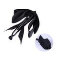 thumbnail image 2 of 1 UNID CHOURAW CLILL CLILL THRES CAPAS CINTURÓN Cinta Cinta de la garra de la garra Barrette para las mujeres Chicas (Negro), 2 of 7