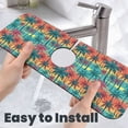 thumbnail image 6 of Pofeuu Hawaii Palms Print Splash Guard for Sink Faucet Sink Gadgets-Splash Guard Behind Faucet Drip Catcher for Kitchen, Bathroom,Sink Mat, 6 of 7