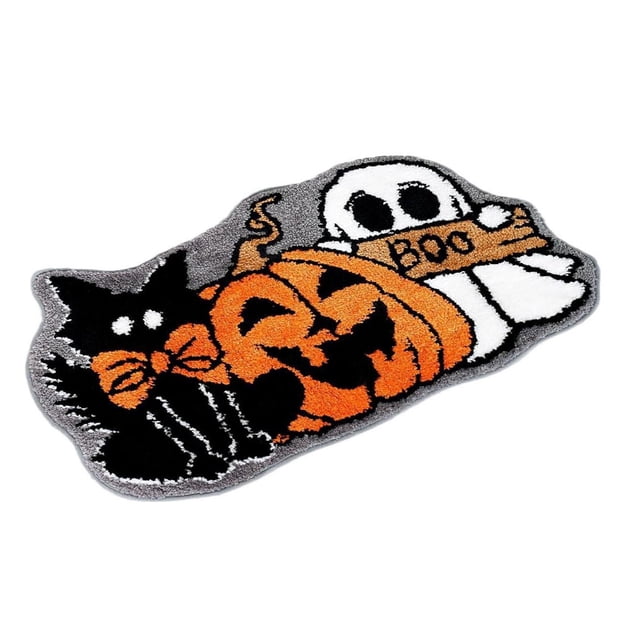 Alfombra de Halloween, alfombra de puerta de entrada, alfombra de entrada moderna, alfombra de baño decorativa, alfombra, alfombra de área para sala d 40cmx60cm