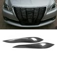 thumbnail image 4 of Fiber 2Pcs Carbon Fiber Headlight Lamp Eyebrow Eyelids Trim Fit For  Crown 2009-2011, 4 of 8