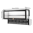 thumbnail image 4 of Miumaeov 55lbs Wall-mounted Cabinet with Flip-Up Door Kitchen Storage Organizer Shelf Wall Locker with Hooks, 4 of 18