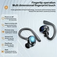 thumbnail image 3 of Wireless Earbuds,Earphones Bluetooth 5.3 Headphones for iPhone Android 50hrs Playtime Waterproof IPX7 Headset In-Ear Stereo True Wireless Earbuds with Charging Case Noise Cancelling with Ear Hooks, 3 of 10