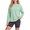 Light Green, variant on Women's Plus Size Long Sleeve Pajama Top, Loose-Fit Solid-Color Lounge Shirt with Crew Neck S-3X, Dark Grey, XXL