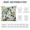 thumbnail image 5 of GOSMITH  Square Decorative Throw Pillow Covers, Botanical Grey Birds Printed Soft Touch Cushion Covers,Throw Pillowcase for Sofa Bed, 5 of 5