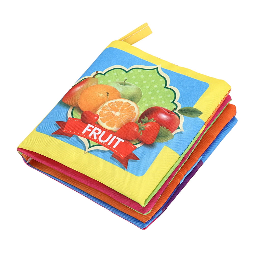 Fruit Soft Cloth Book Baby Kids Child Early Educational Cartoon Book Toys 
