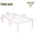thumbnail image 6 of Alazyhome 18" Heavy Duty Platform Bed Frame, Twin, 6 of 6