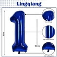 thumbnail image 2 of 40 Inch Beige Number 1 Balloon for 1st Birthday Decoration, Large Self Inflating Cream Foil Number Balloons 0-9 for Boys Girls, White Sand 1 Helium Balloons for Women Men Party Anniversary Supplies, 2 of 10