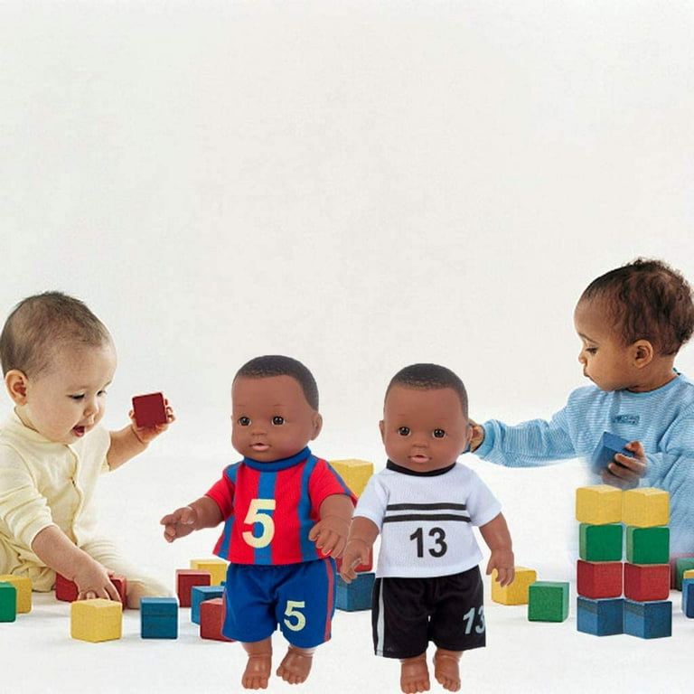 Hmess 11.8'' African Black Baby Dolls Boy, Realistic Baby Dolls, Cute Bald Baby  Boy Dolls for Kids, Realistic Baby Doll, Play Doll Reborn Baby Toy -B 