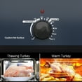 thumbnail image 5 of Sunvivi Roaster Oven with Self-Basting Lid, 20qt Electric Roaster with Removable Pan & Rack, Turkey Roaster Oven with Defrost & Warm Function, Stainless Steel, Blue, 5 of 8