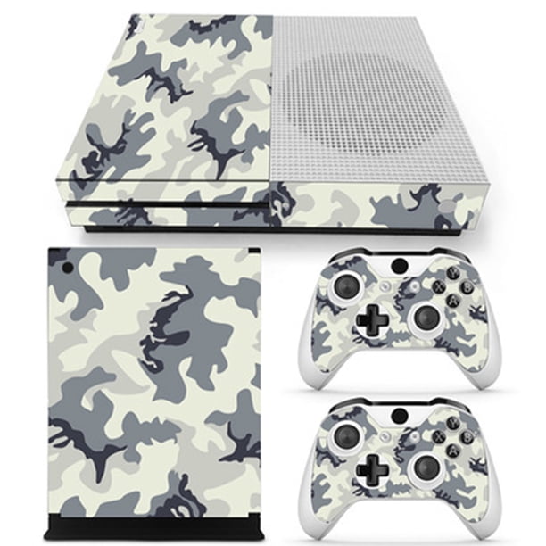 Etiqueta engomada de la consola Etiqueta engomada de la piel del vinilo de la fibra de carbono para la consola y los controladores delgados de Xbox ONE Adepaton 2033388-16