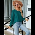 thumbnail image 4 of Camisas de Larga Abullonada para Mujer, Blusas Casuales, Blusas Elegantes, Túnicas, Moda de Otoño 2025, Conjuntos Holgados de Moda Azul Pavo Real M, 4 of 10