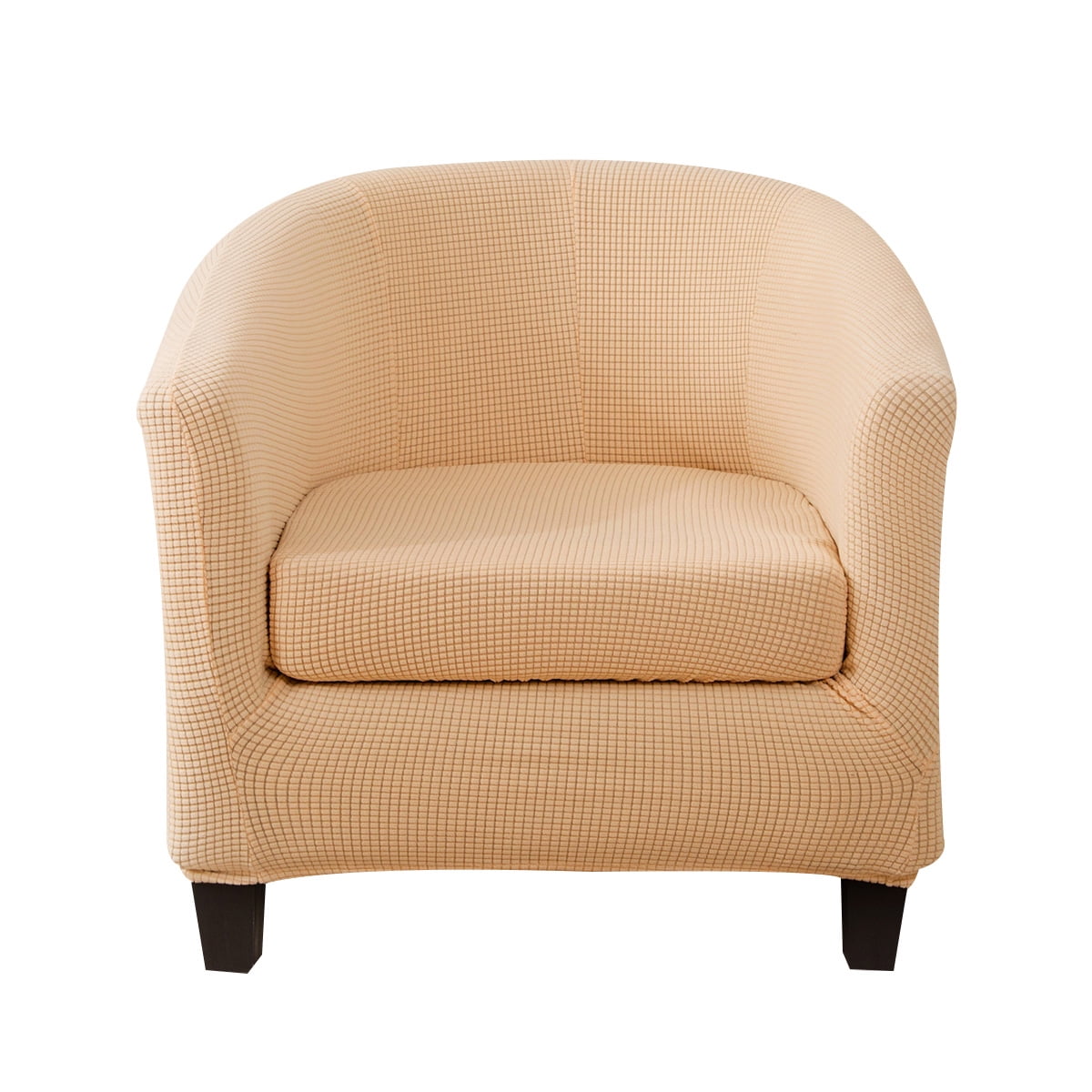 DYstyle 2 Pcs Stretch Kit Jacquard Tub Chair Slipcover Sofa Shield