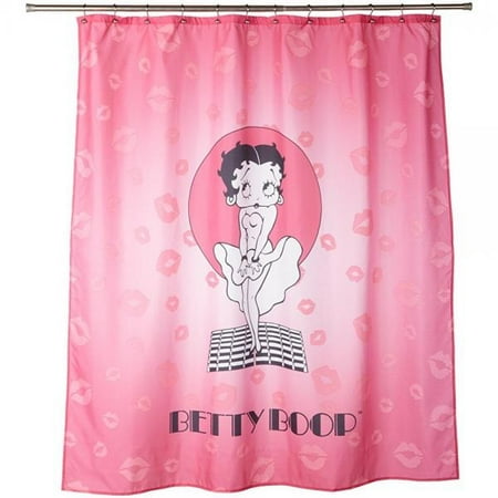 Por Bath Betty Boop Fabric Shower Curtain Por Bath Betty Boop Fabric Shower Curtain