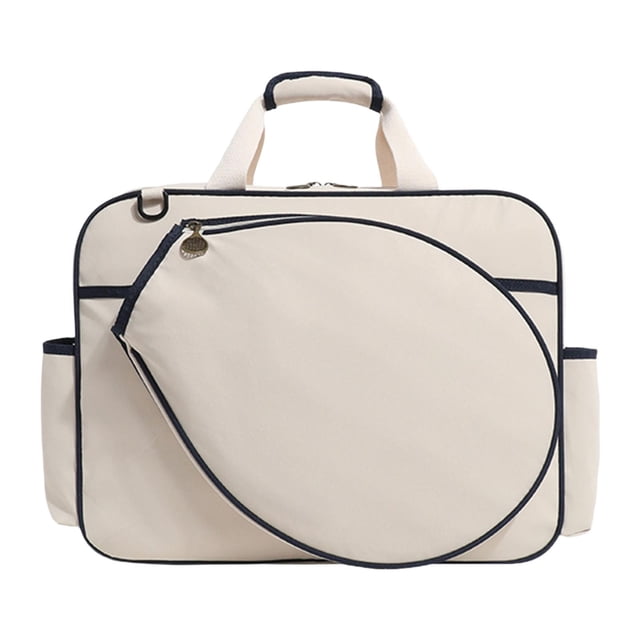 S SERENABLE Tennis Bag Pack Tennis Racquet Bag for Fitness Squash Racquets Tennis Racket White