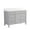 Grey, variant on ANGELES HOME 48" Bathroom Vanity with Sink Top Combo Set, Freestanding Solid Wood Bathroom Makeup Cabinet W/ 1 Soft-Close Door and 6 Soft-Close Drawers, Carrara White Quartz Countertop (Gray)