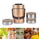 thumbnail image 3 of Termo para comida Caliente, 2000 ml, Acero inoxidable, Portátil, Al Vacío, Interior Diseño, Lonchera Térmica, Reciban Térmicos para El Almuerzo con 3 tazones Pequeñas, 3 of 7