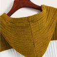 thumbnail image 4 of JINMGG 2026 Fall Winter Plus Size Sweaters for Women,Womens Long Sleeve Hooded Drawstring Contrast Loose Blouse Sweater Tops, 4 of 7