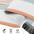 thumbnail image 6 of Yayeee Runner Rug for Bedroom 2'x6' Machine Washable Hallway Non Slip Mat, Orange Nautical Pattern, 6 of 8
