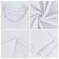 thumbnail image 6 of Domuza Shirts for Men Loose Fit Crew Neck Long Sleeve Cotton Blend T-Shirts Spring Fall Stylish Casual Knitted Solid Basic Tops White M, 6 of 6