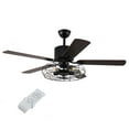thumbnail image 6 of 52" LED Ceiling Fan with Light 5 Reversible Wood Brown Blades + Remote Control Without Bulb, 6 of 12