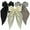 Black - Gray - Beige, variant on Jinswick 3 PCS Silky Satin Hair Bows, Oversized Long Tail Bows with Barrette Clips, Coquette Hair Accessories for Women and Girls